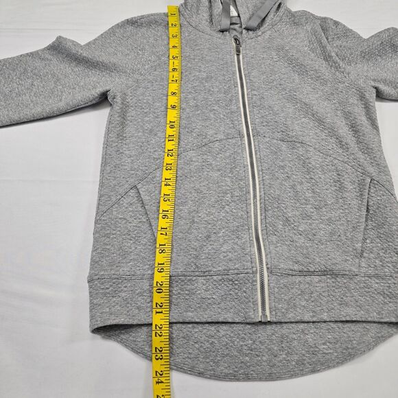 Lululemon Athletica Women's Catch a Moment Full Zip Hoodie Textured Gray Size 4 - Picture 5 of 7